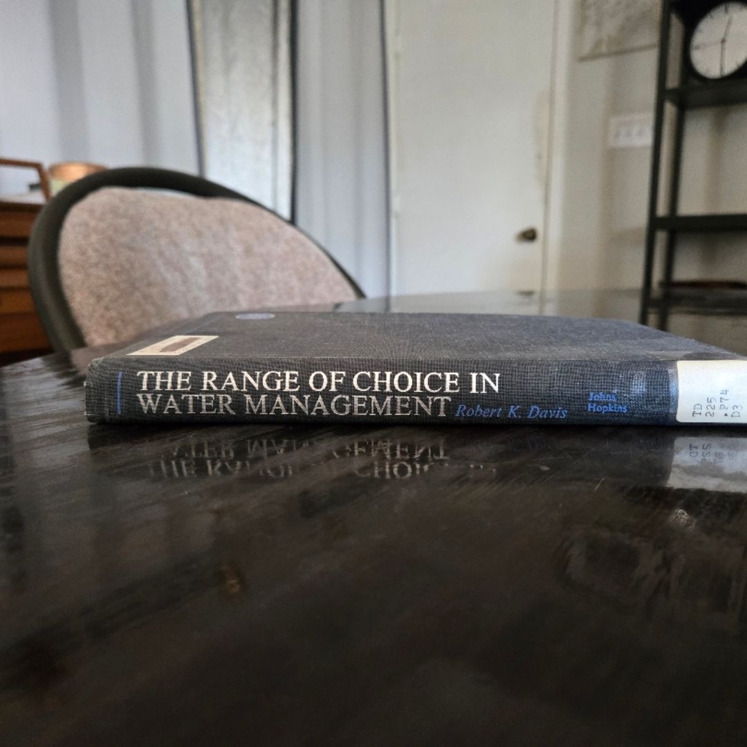 The Range of Choice in Water Management