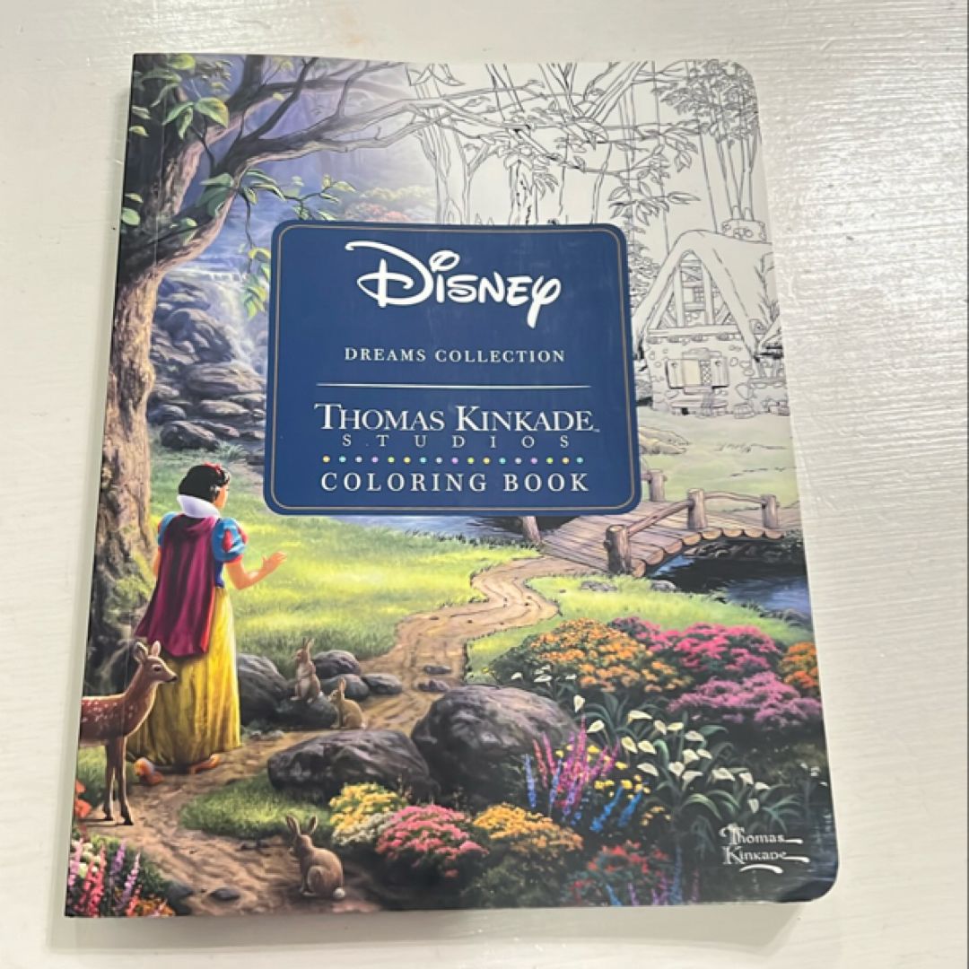 Disney Dreams Collection Thomas Kinkade Studios Coloring Book