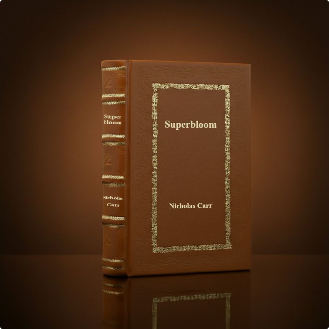 Superbloom: How Technologies of Connection Tear Us Apart by Nicholas Carr Leather Bound Edition
