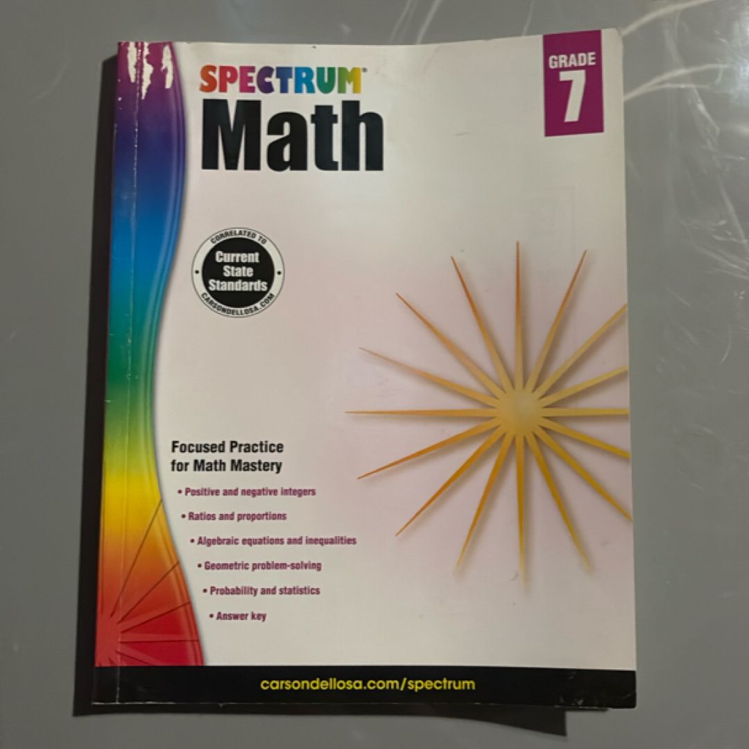 Spectrum Math, Grade 7