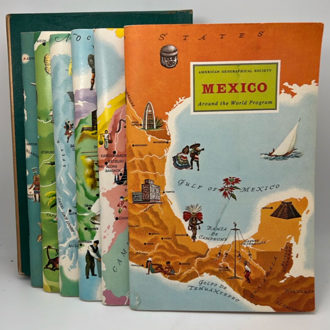 American Geographical Society Around The World Program Lot Mexico Thailand +