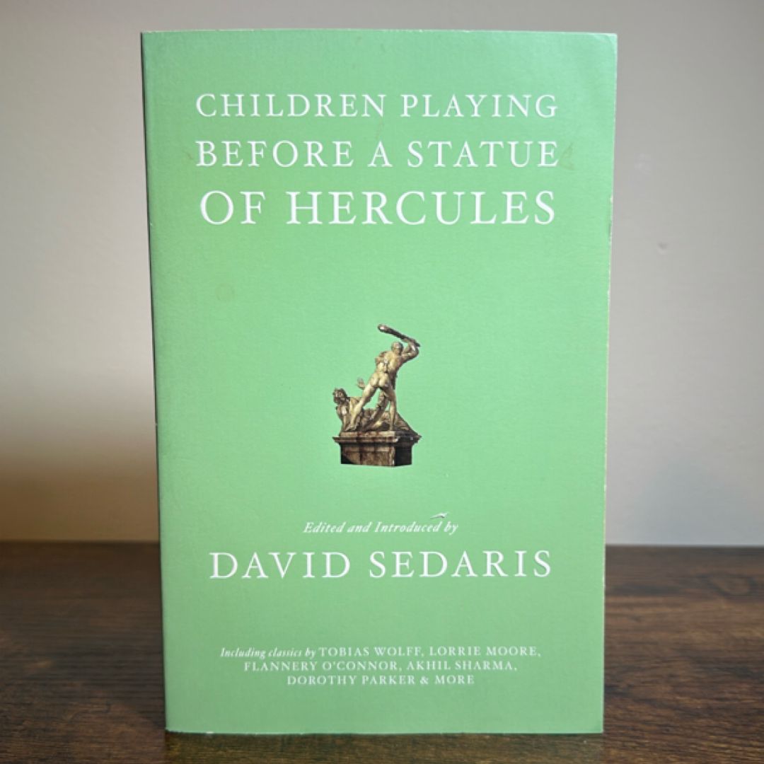 Children Playing Before a Statue of Hercules