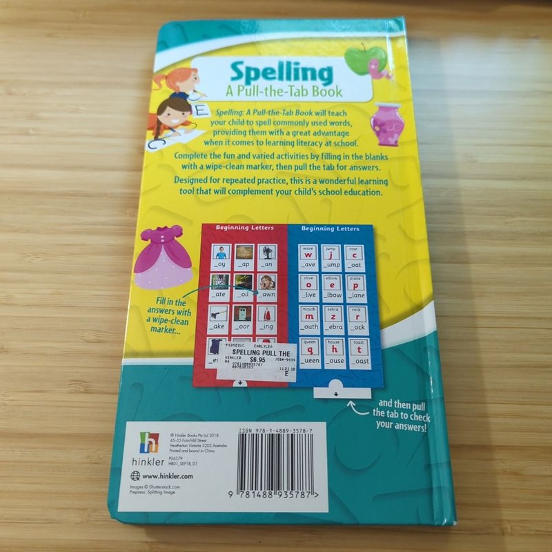 Spelling Pull the Tab Book
