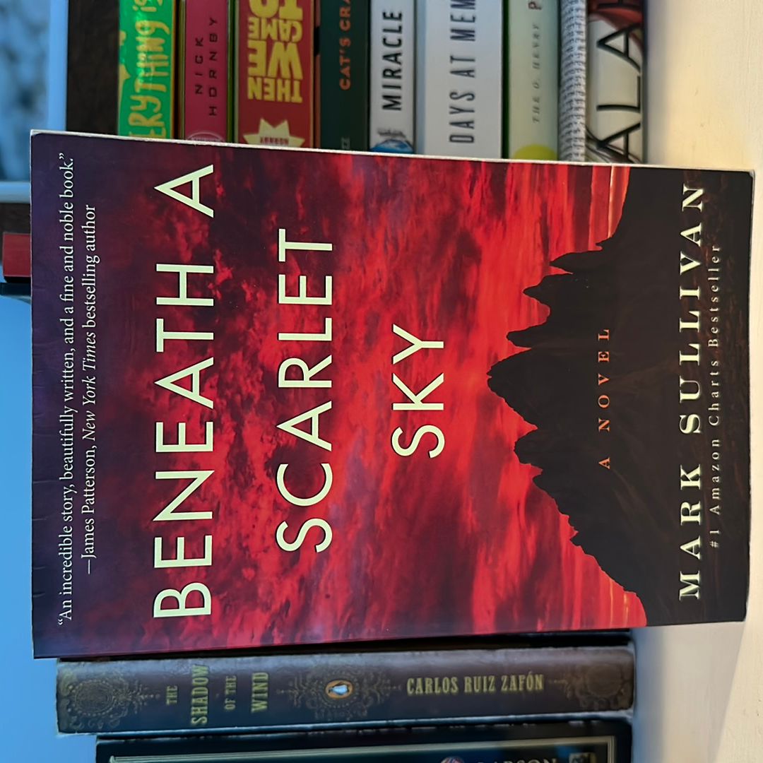 Beneath A Scarlet Sky By Mark Sullivan – WWII Historical Novel (Acceptable Condition) - View #3