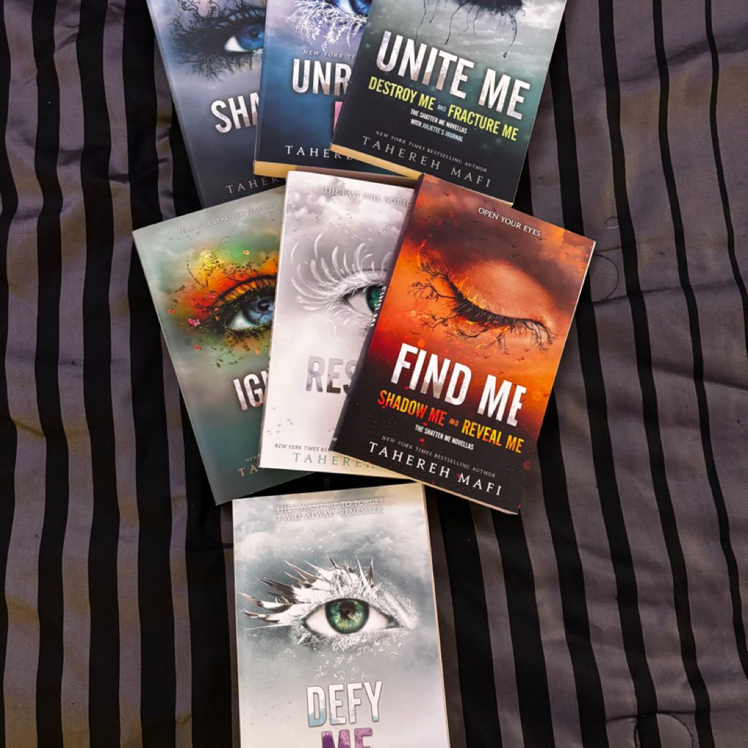 shatter me series books 1-5 2 novellas