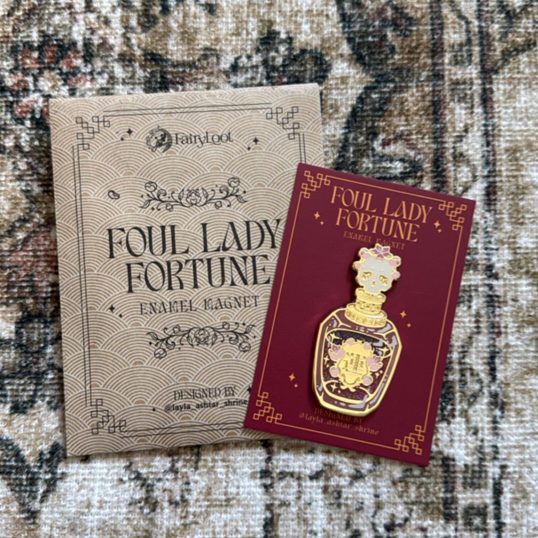 Fairyloot Foul Lady Fortune enamel magnet