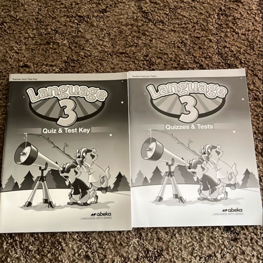 New Abeka Language 3 Quiz And Test Teacher's Key 