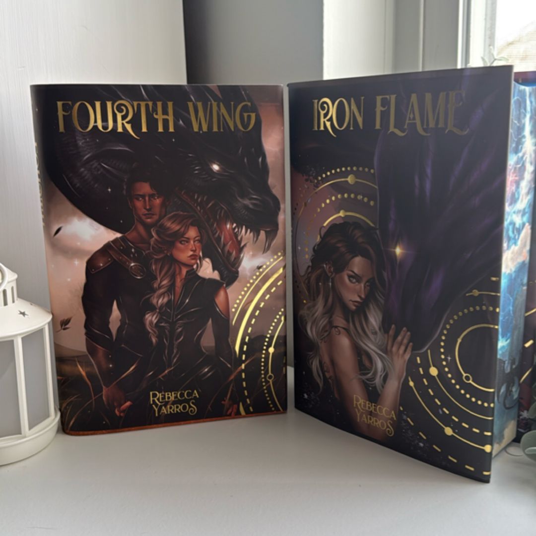 Fourth Wing and Iron Flame *with A Touch of Magic Designs special edition dust jackets*