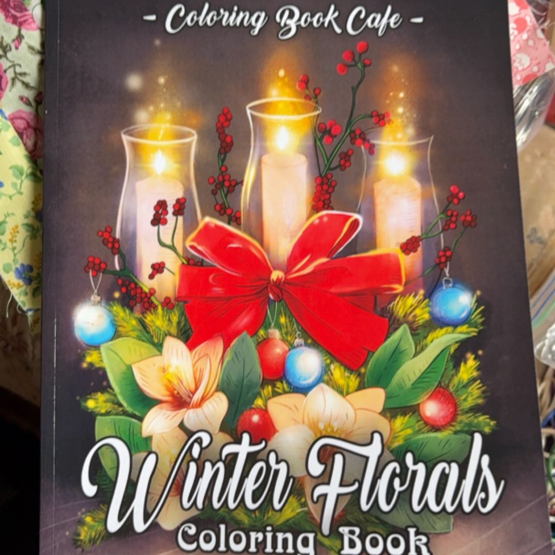 Winter Florals Coloring Book