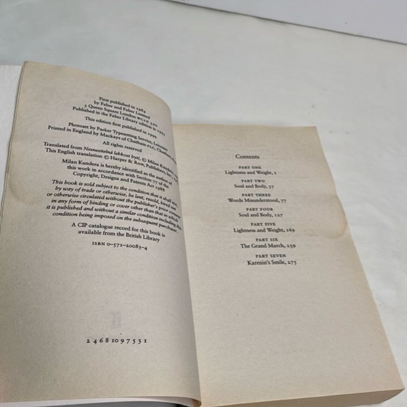 The Unbearable Lightness of Being