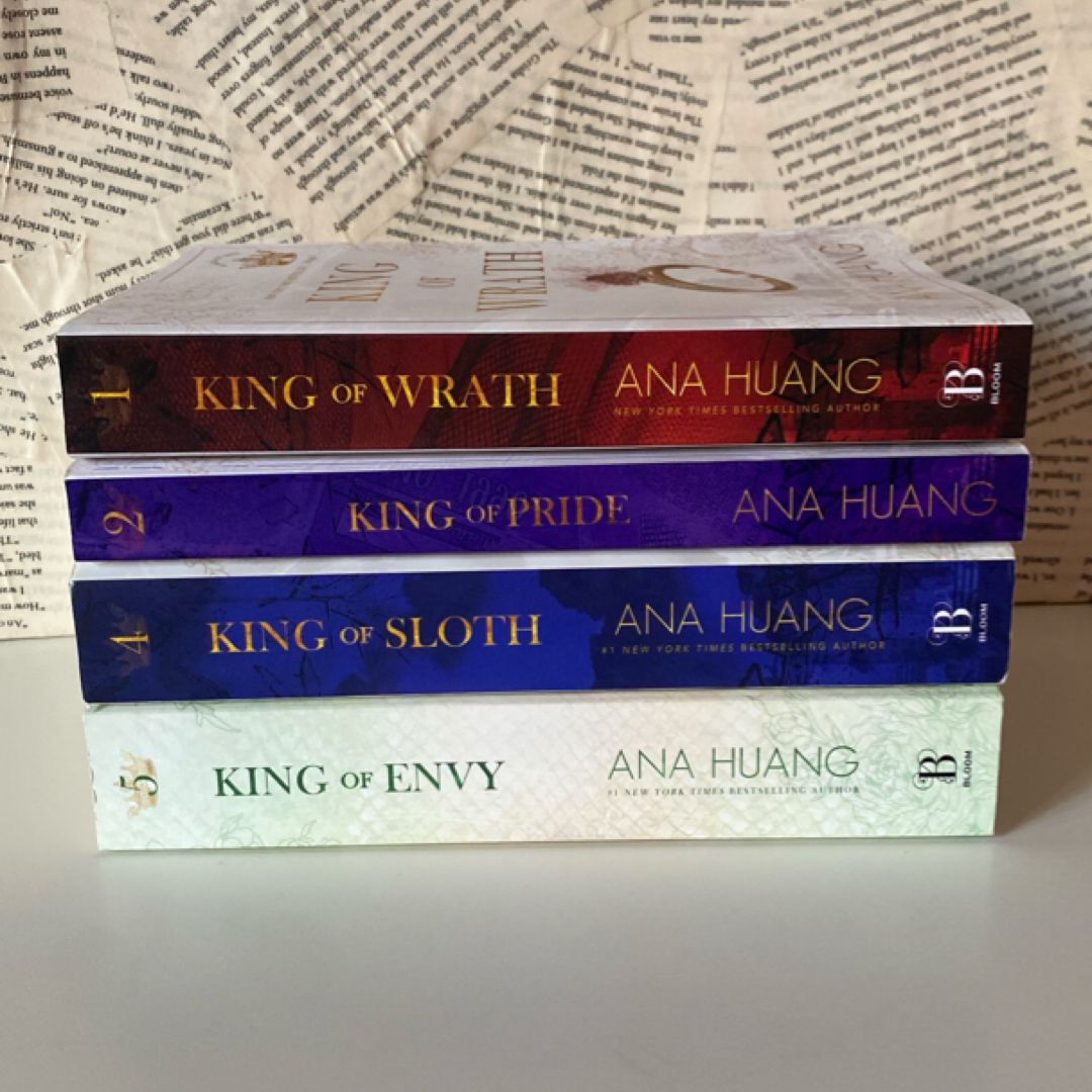 Kings of Sin Series 5 Books Collection Set By Ana Huang (King of Wrath, King of Pride, King of Greed, King of Sloth & King of Envy)