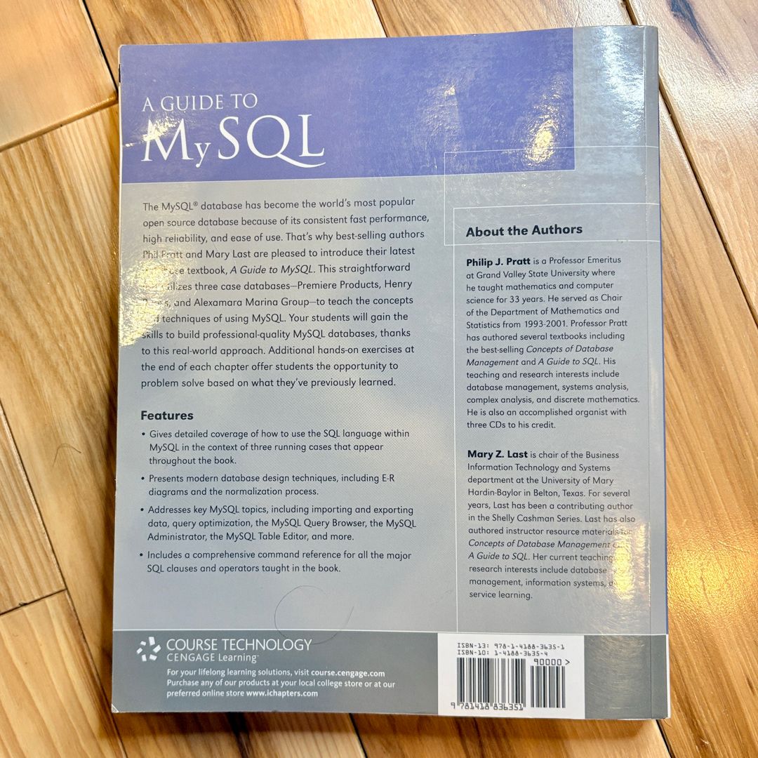 A Guide to MySQL by Philip J. Pratt, Mary Z. Last