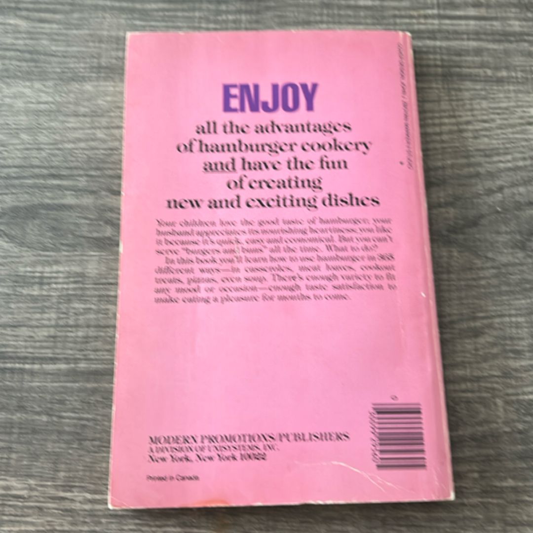 The New Hamburger Cookbook