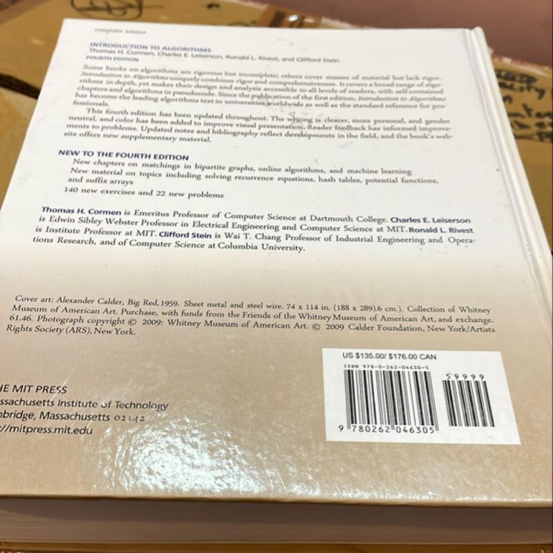 Introduction to Algorithms, Fourth Edition by Thomas H. Cormen