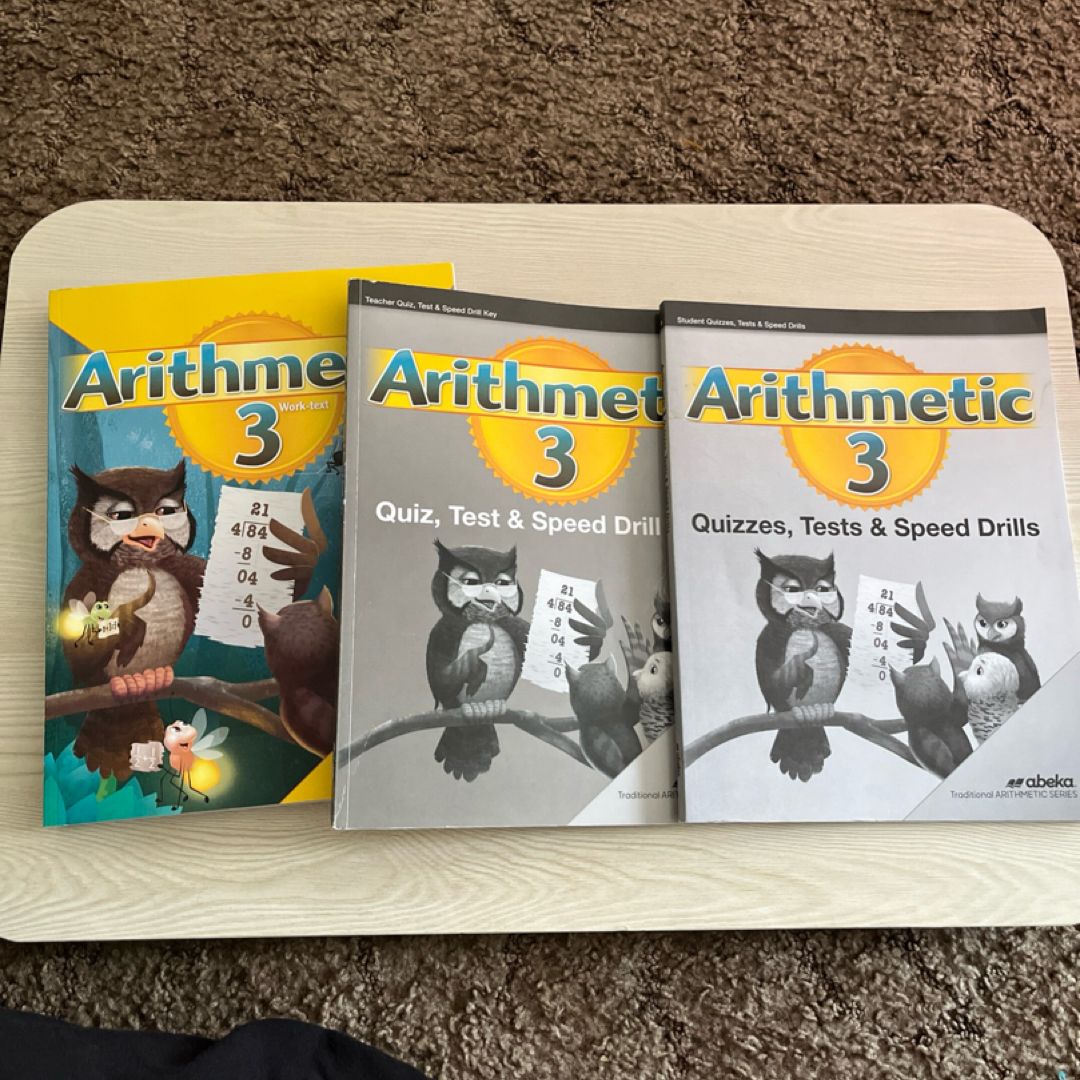 Abeka Arithmetic 3 Key, Student Quiz, test, speed drills, and key