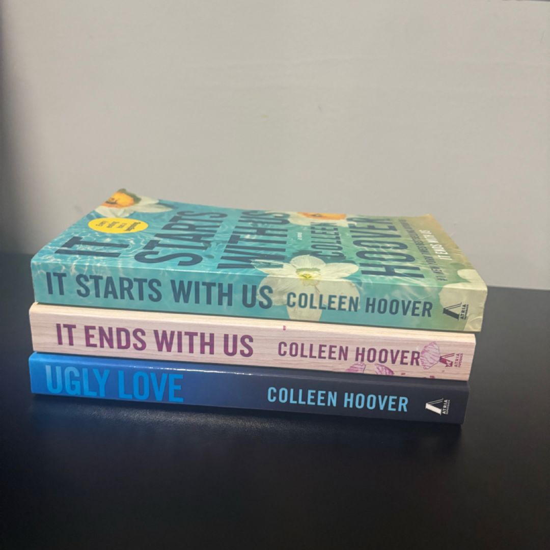 Colleen Hoover 3-Book Bundle | It Ends With Us + Sequel & Ugly Love