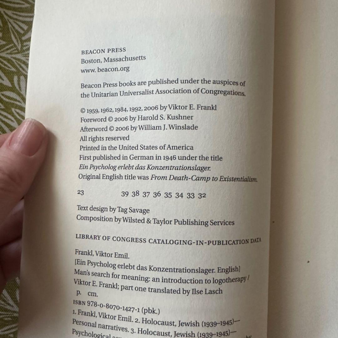 Man's Search for Meaning