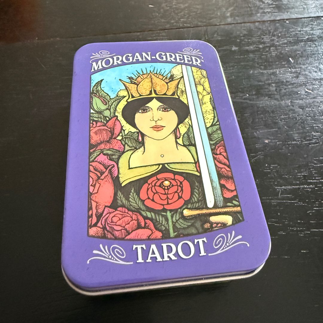 Morgan-Greer Tarot card deck in tin