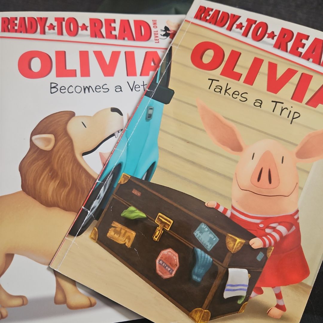 OLIVIA Becomes a Vet and takes a trip. 2 books