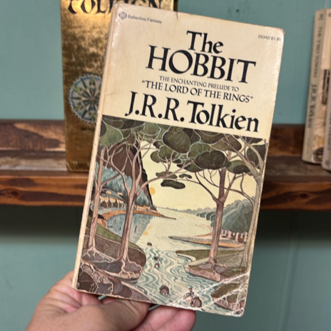 Vintage Gold Foil Box Set JRR Tolkien Hobbit Lord Of The Rings 4 Book ...