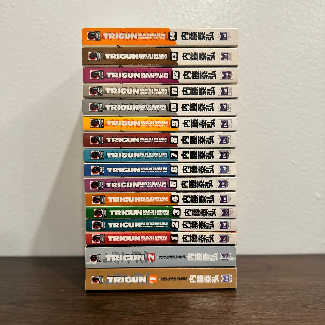 Trigun 1-2 & Trigun Maximum 1-14 Complete Sets • [Out of Print