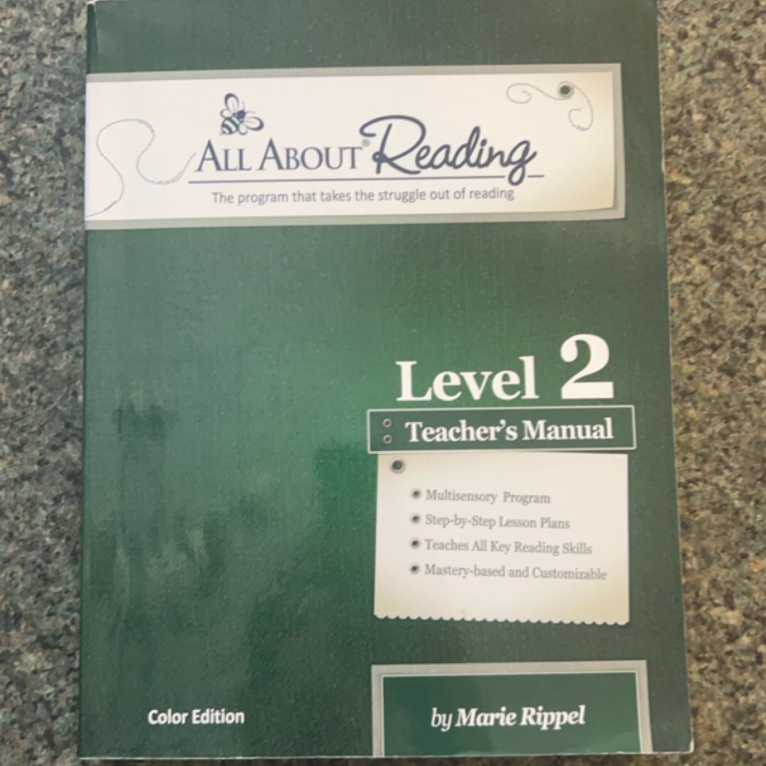 All About Reading Level 2 Teacher's Manual Color Edition by Marie Rippel