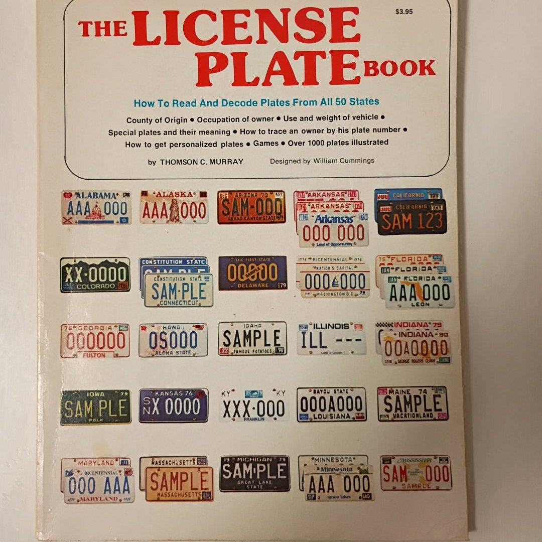 The License Plate Book