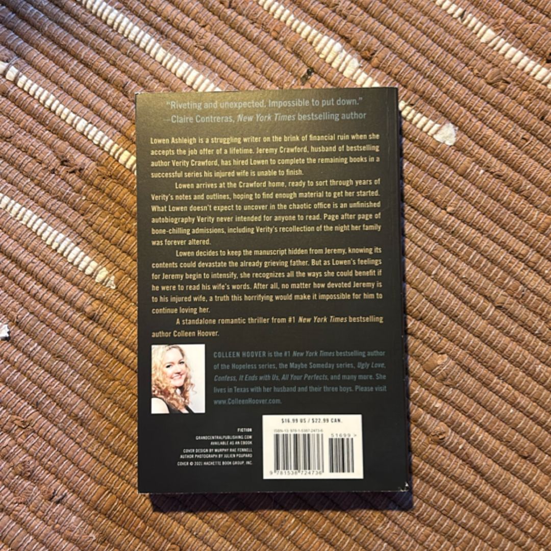Verity by Colleen Hoover, Paperback | Pangobooks