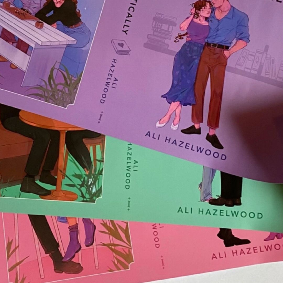 Ali Hazelwood Illumicrate set Afterlight Dust Jackets
