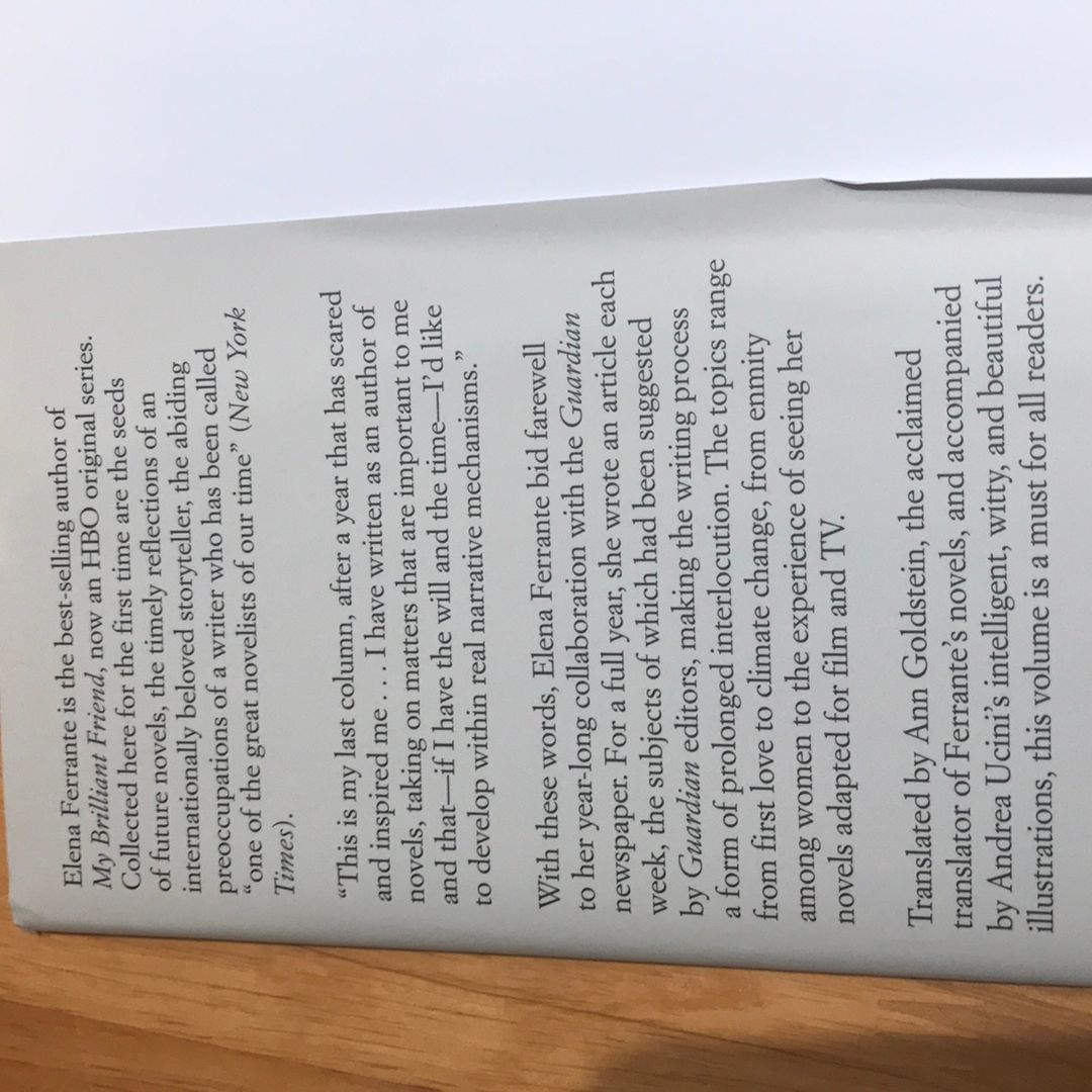 Incidental Inventions by Elena Ferrante, Ann Goldstein