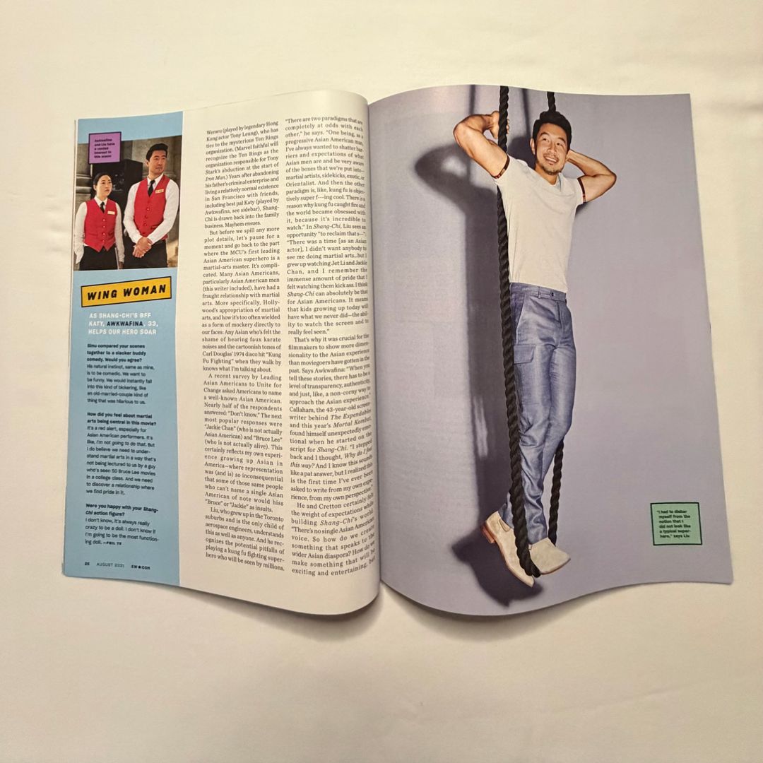 Entertainment Weekly Simu Liu “New Hero Rises” | PangoBooks