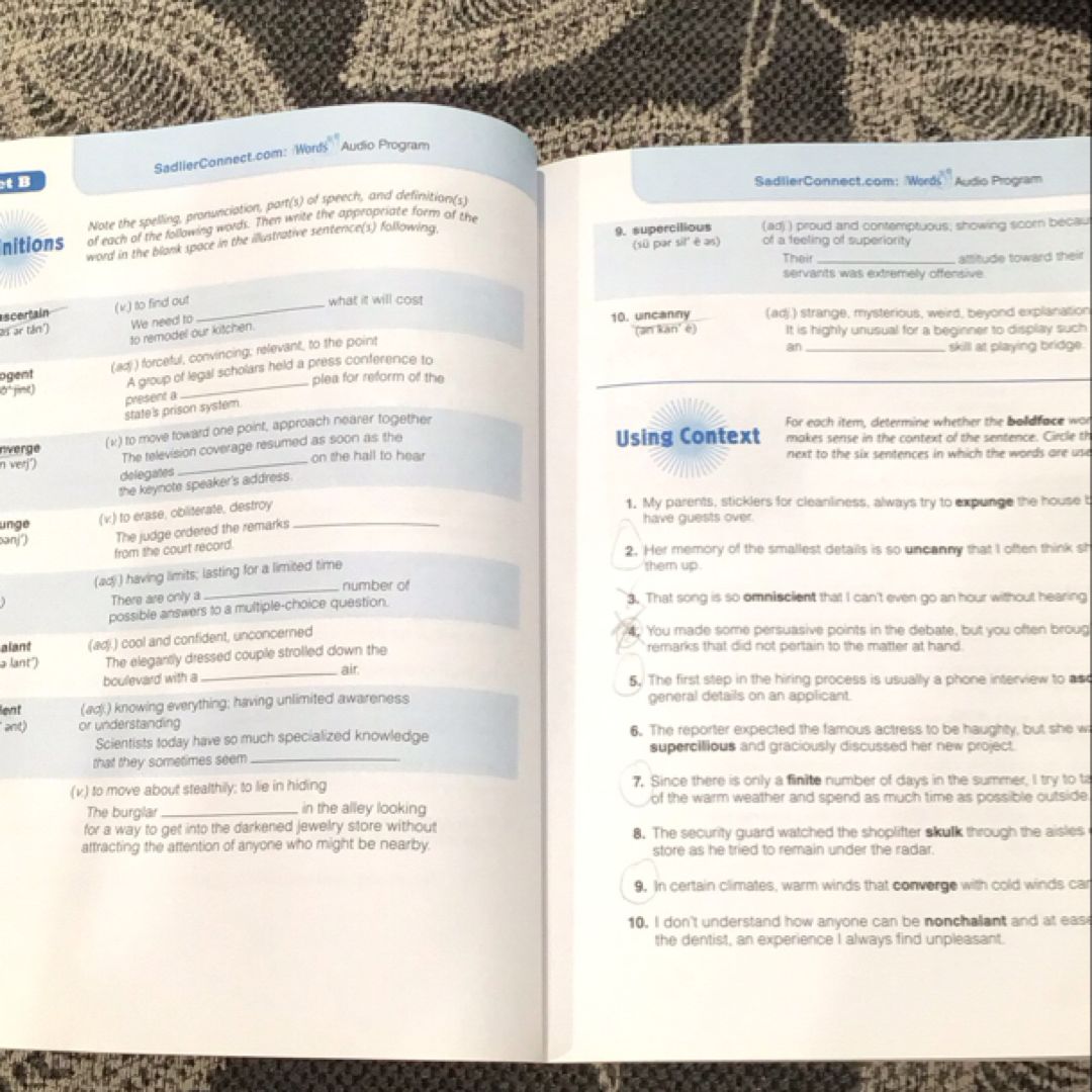Sadlier Vocabulary Workshop Achieve - Level E by Jerome Shostak ...
