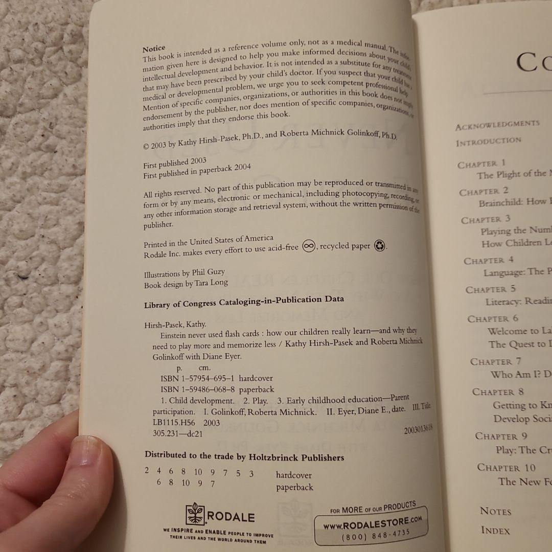 Einstein Never Used Flash Cards by Roberta Michnick Golinkoff