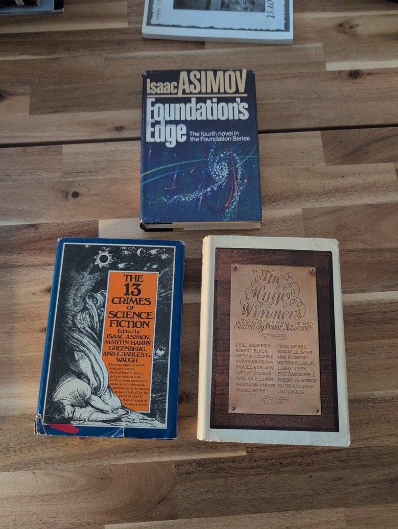 Lot of 3: The Huge Winners & The 13 Crimes of Science Fiction & Foundation's Edge