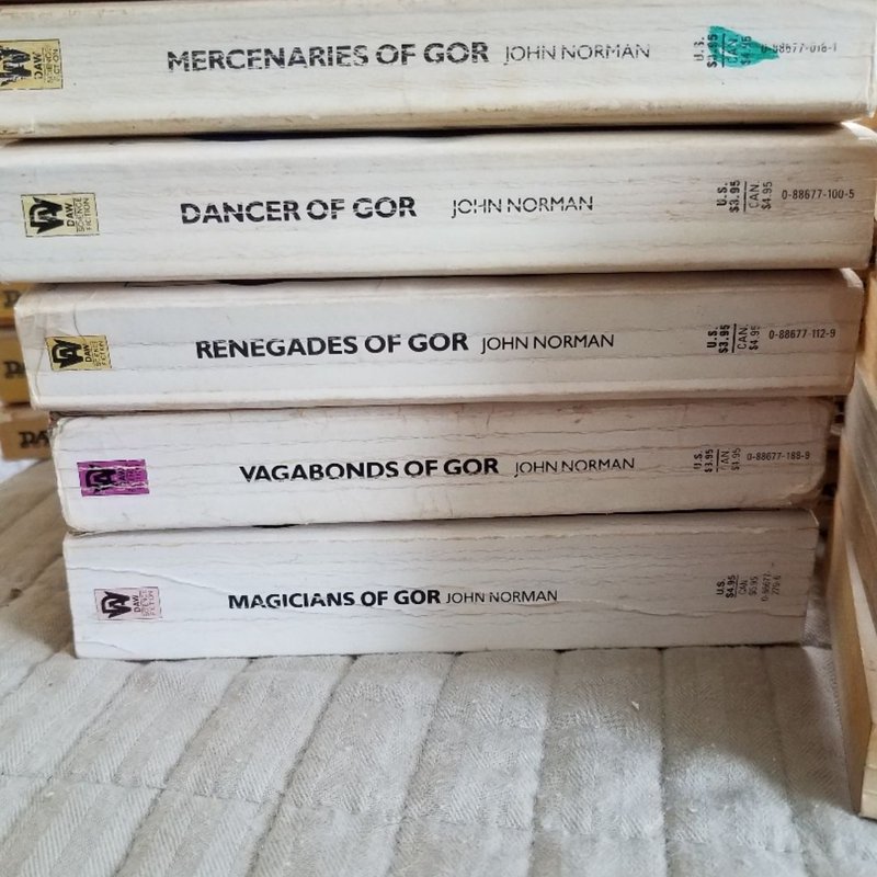 First 25 original Gor books, paperbacks by John Norman, Paperback ...
