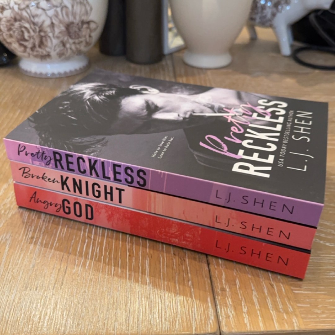 L.J. Shen All Saints High OOP Indie Original Cover Set – Pretty Reckless, Broken Knight, Angry God