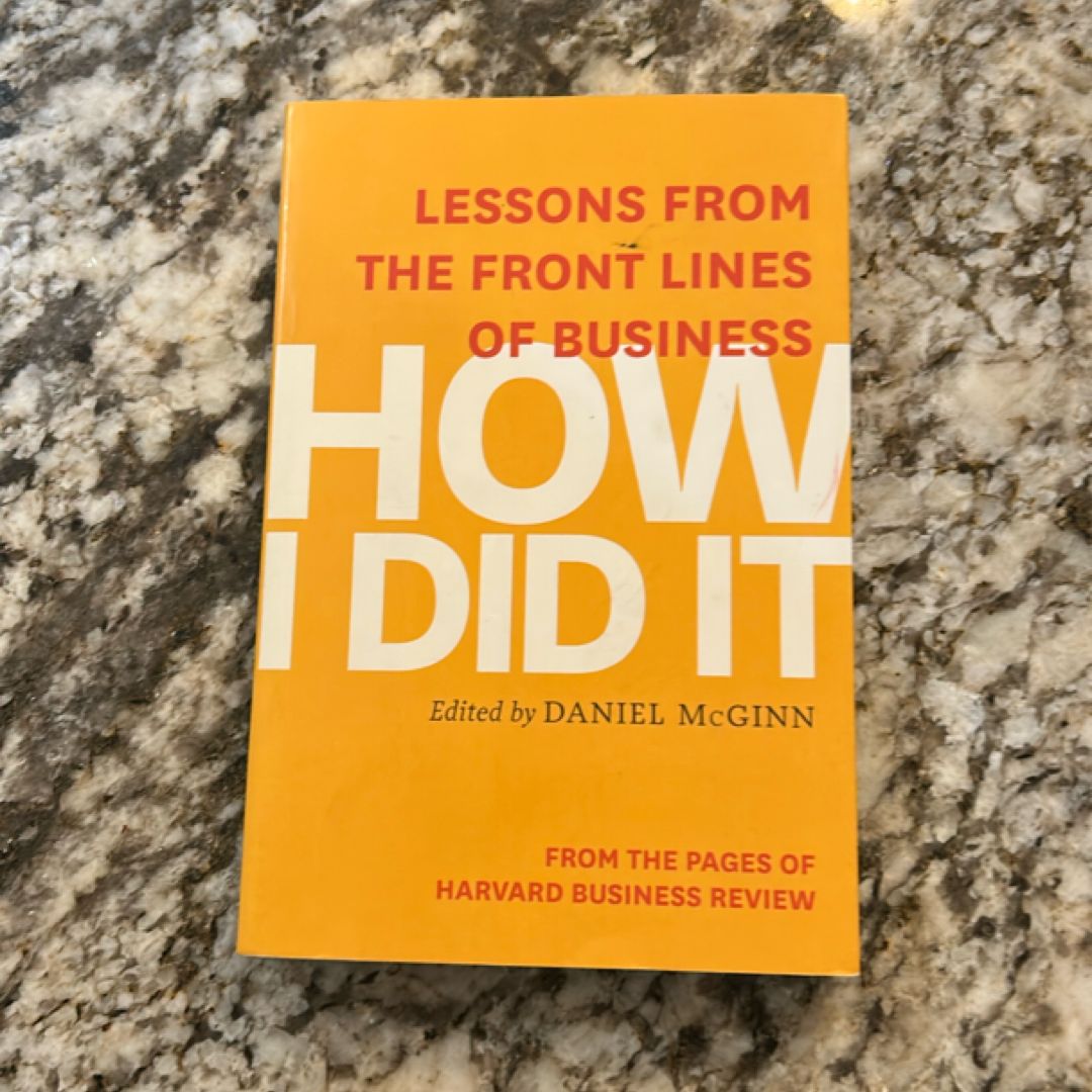 How I Did It