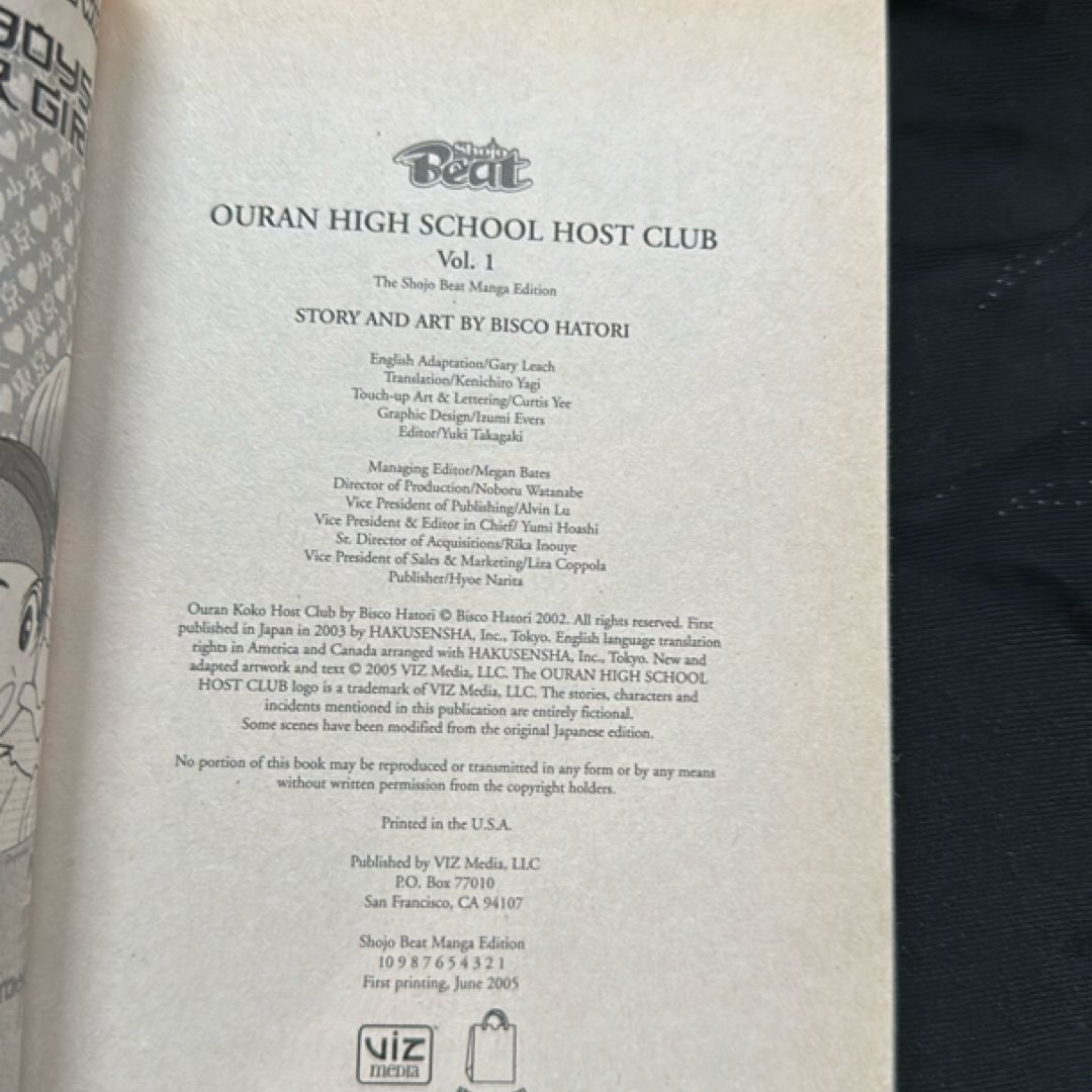 Ouran High School Host Club, Vol. 1