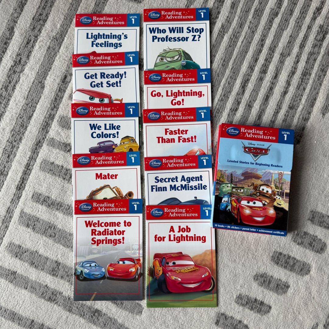 Reading Adventures Cars Level 1 Boxed Set