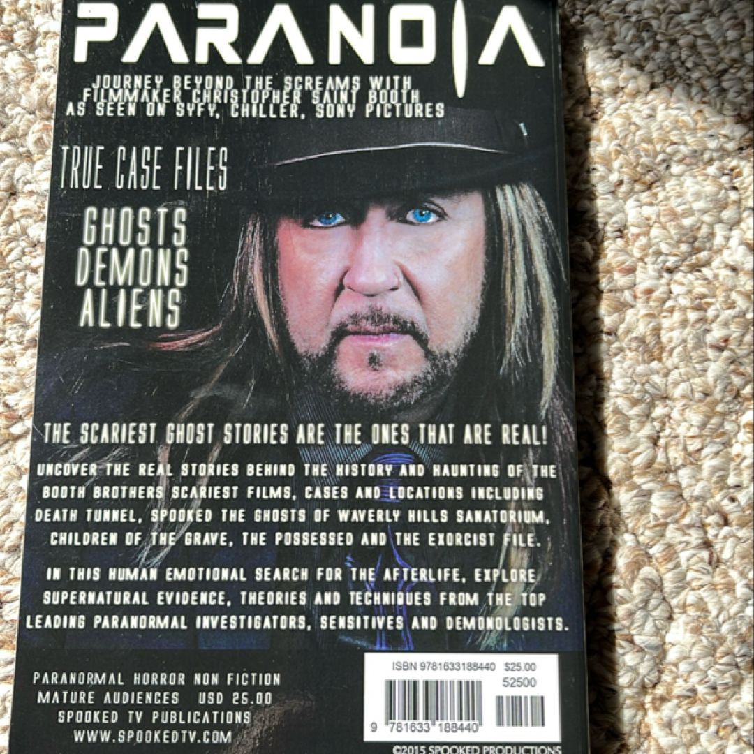 Paranoia-Limited First Edition Signed by Christopher Saint Booth ...