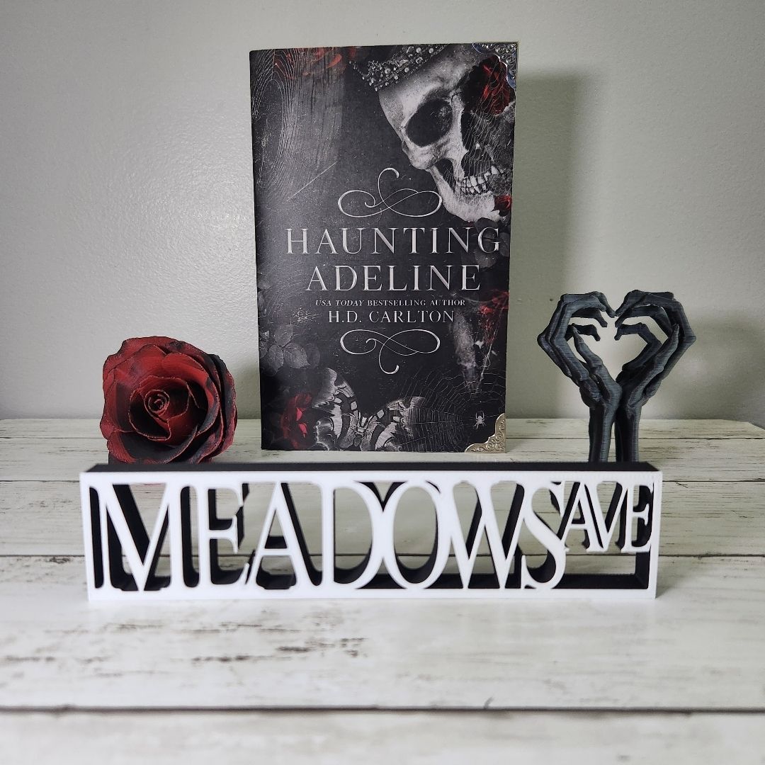 Meadows Ave Bookshelf Sign - Haunting Adeline