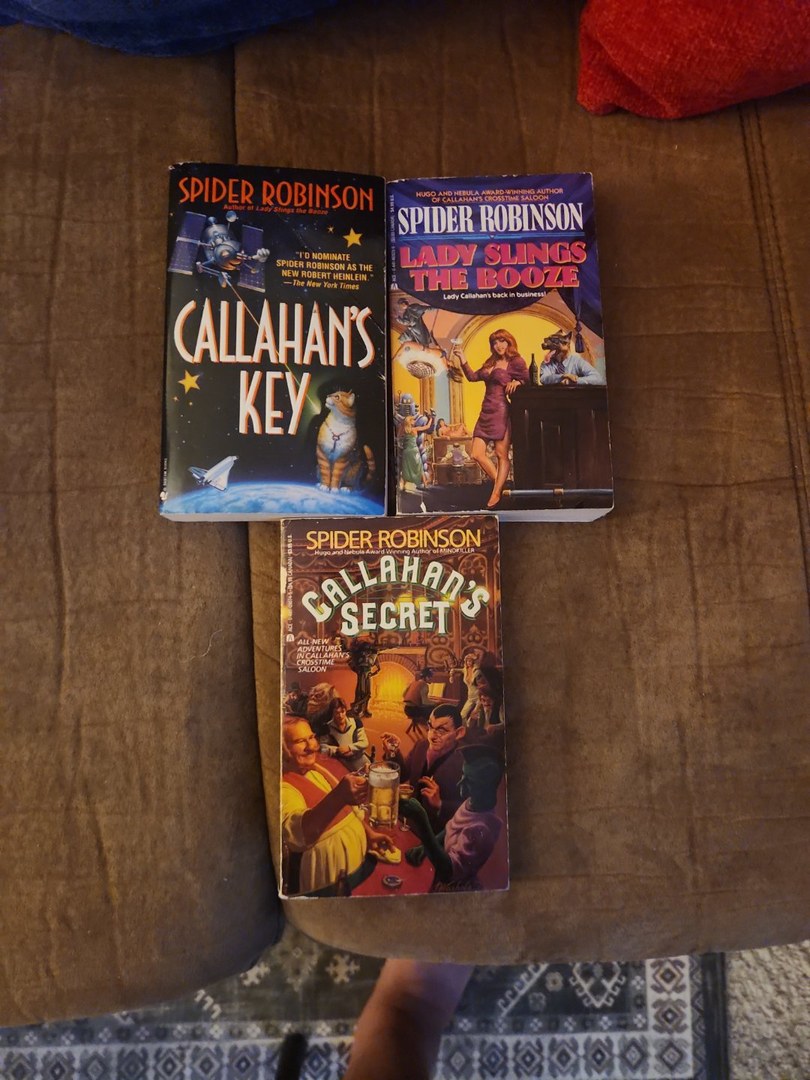 Spider Robinson Callahan's Lot of 3 Sci-Fi Paperbacks: Key/Booze/Secret
