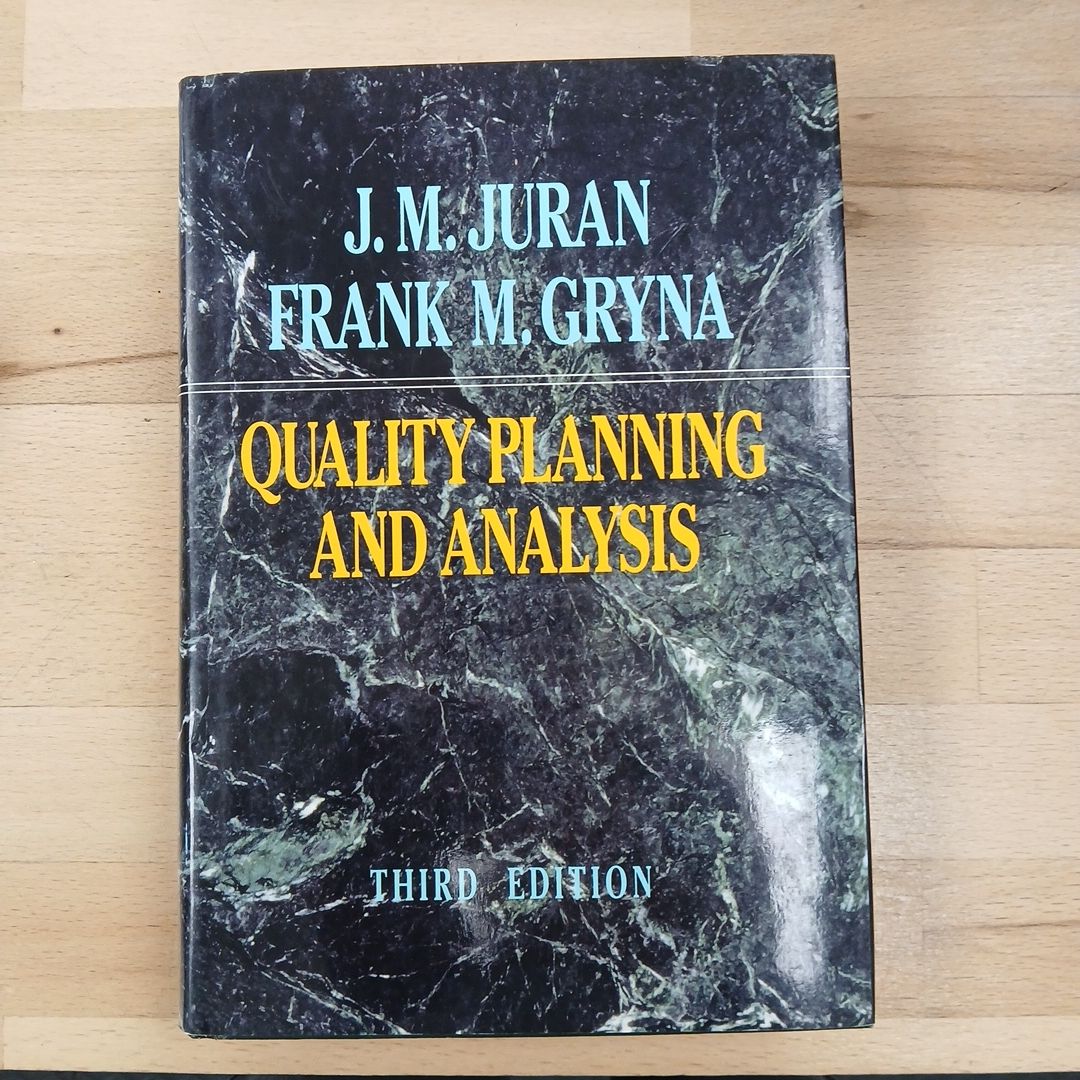 Quality Planning and Analysis