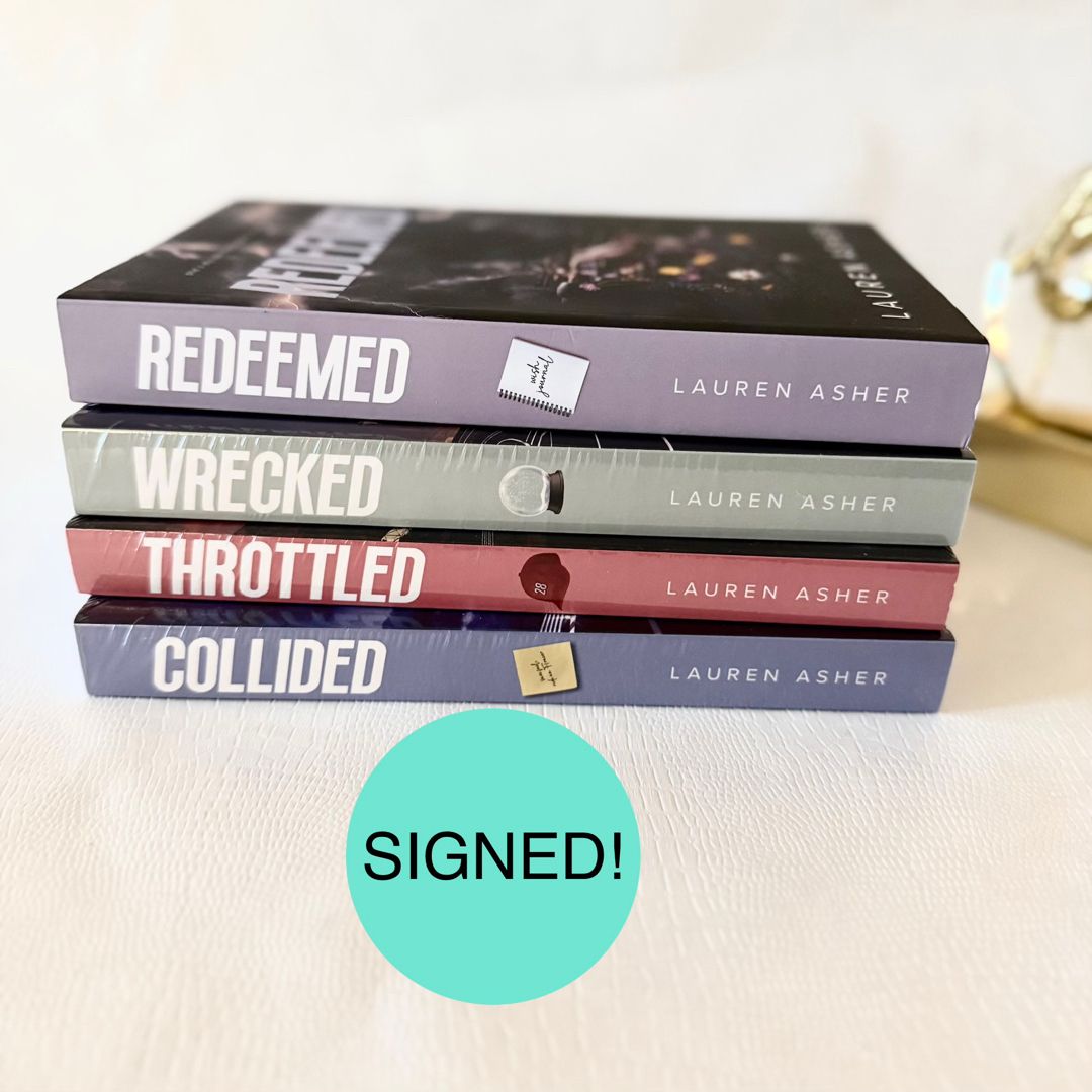 The Dirty Air Series 1-4 Books Collection Set By Lauren Asher (Throttled, Collided, Wrecked & Redeemed)