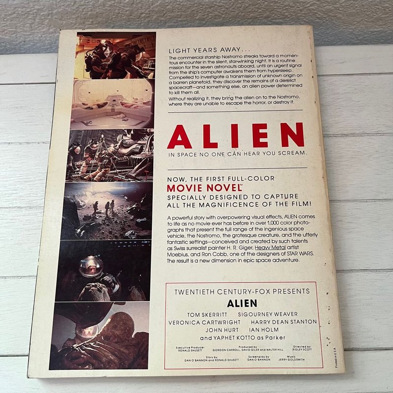Alien Movie Novel Vintage Rare by Richard Anobile, Paperback