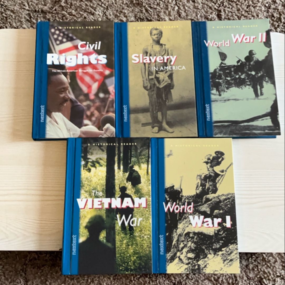 Nextext Literary Reader Writers Book Lot Civil Rights Slavery World War 1 and 2 Vietnam war