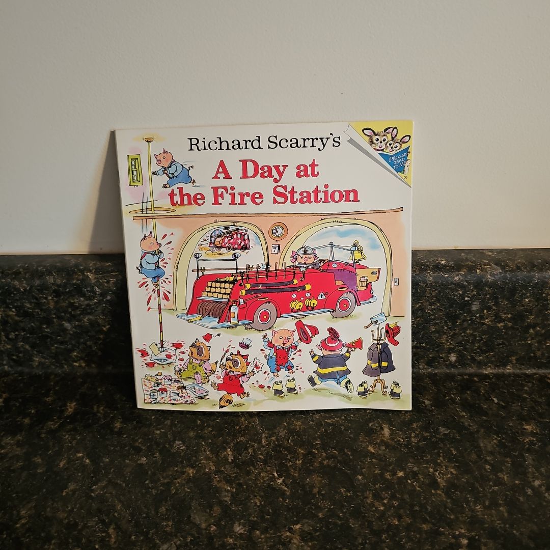 Richard Scarry's a Day at the Fire Station by Huck Scarry