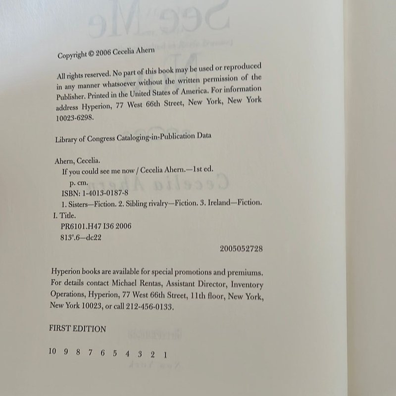 If You Could See Me Now