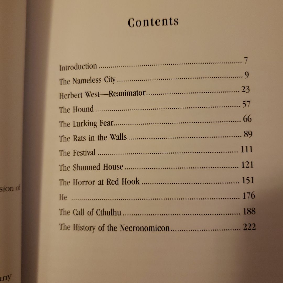 The Call of Cthulhu and Other Weird Stories