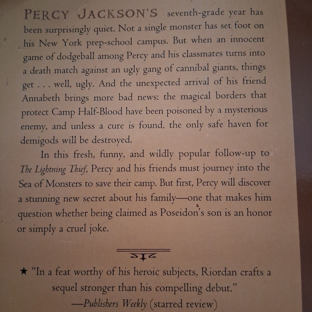 Percy Jackson and the Olympians, Book Two the Sea of Monsters (Percy Jackson and the Olympians, Book Two)